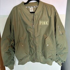 BRAND NEW PINK Victoria’s Secret Bomber Jacket